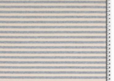 1,0 m Reststück Nicki Streifen Blau